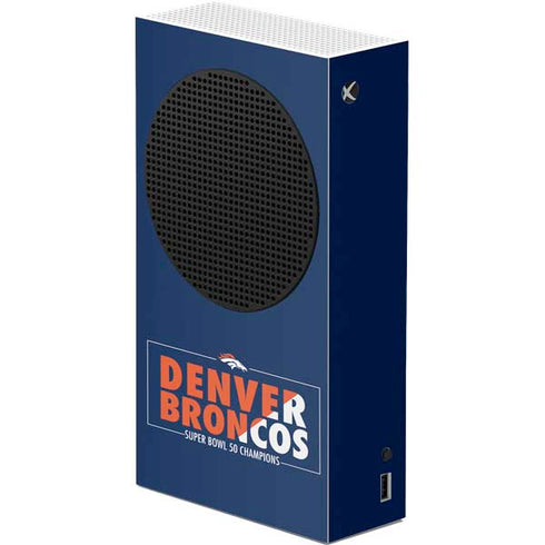 NFL Denver Broncos Super Bowl 50 Champions Bold Xbox Series S Console Skin